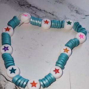 Blue metallic star bracelet